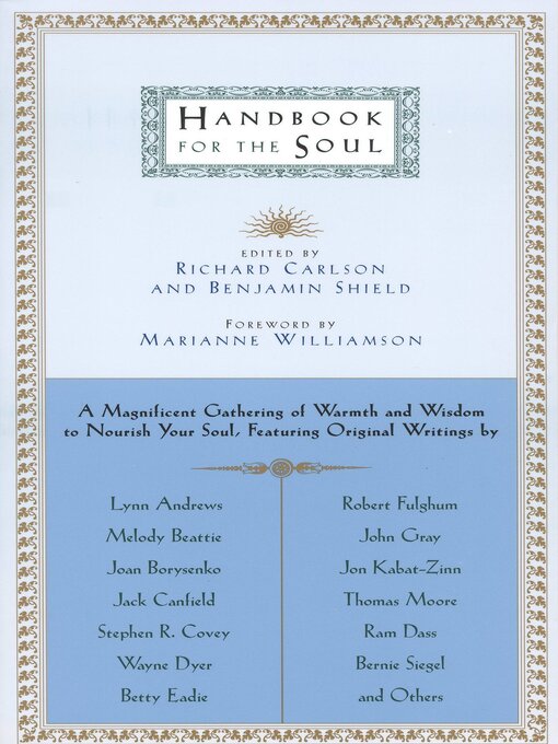 Title details for Handbook for the Soul by Benjamin Shield - Available